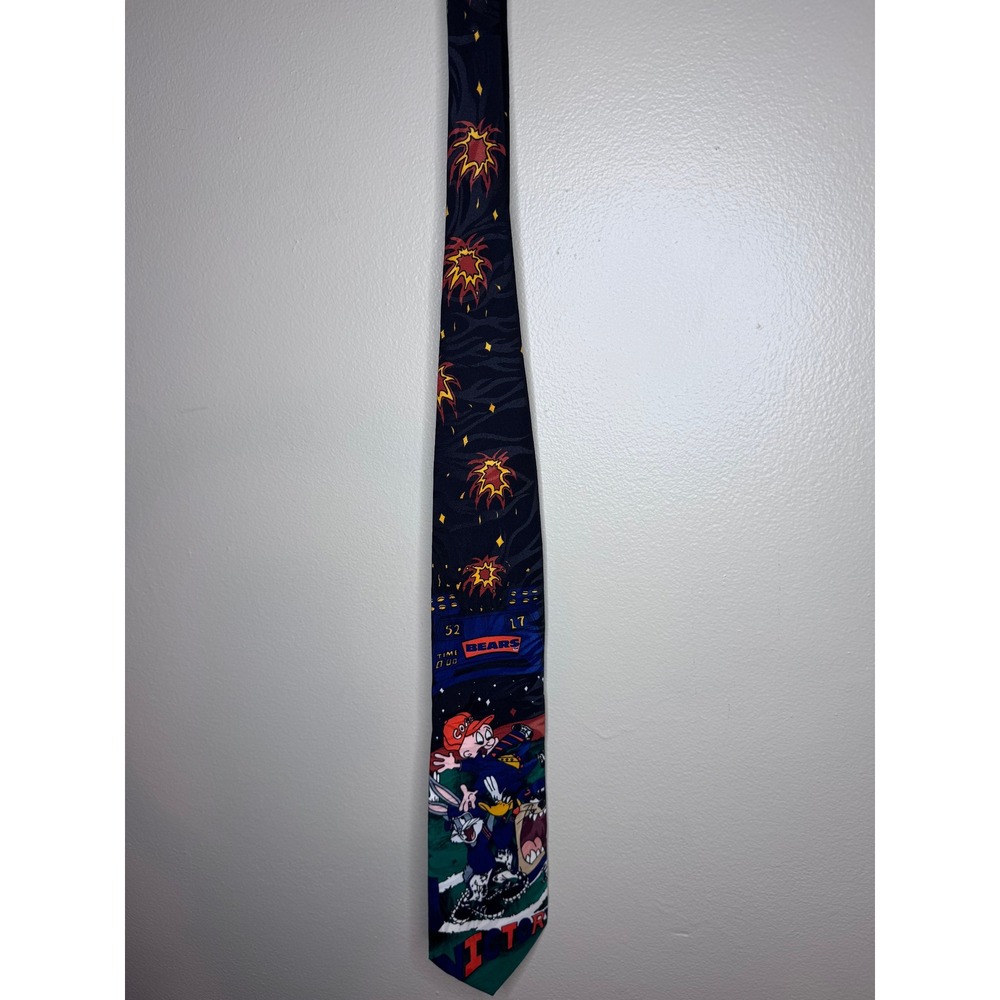 Vintage Looney Tunes‎ Chicago Bears Tie Surrey 1993 NFL Football